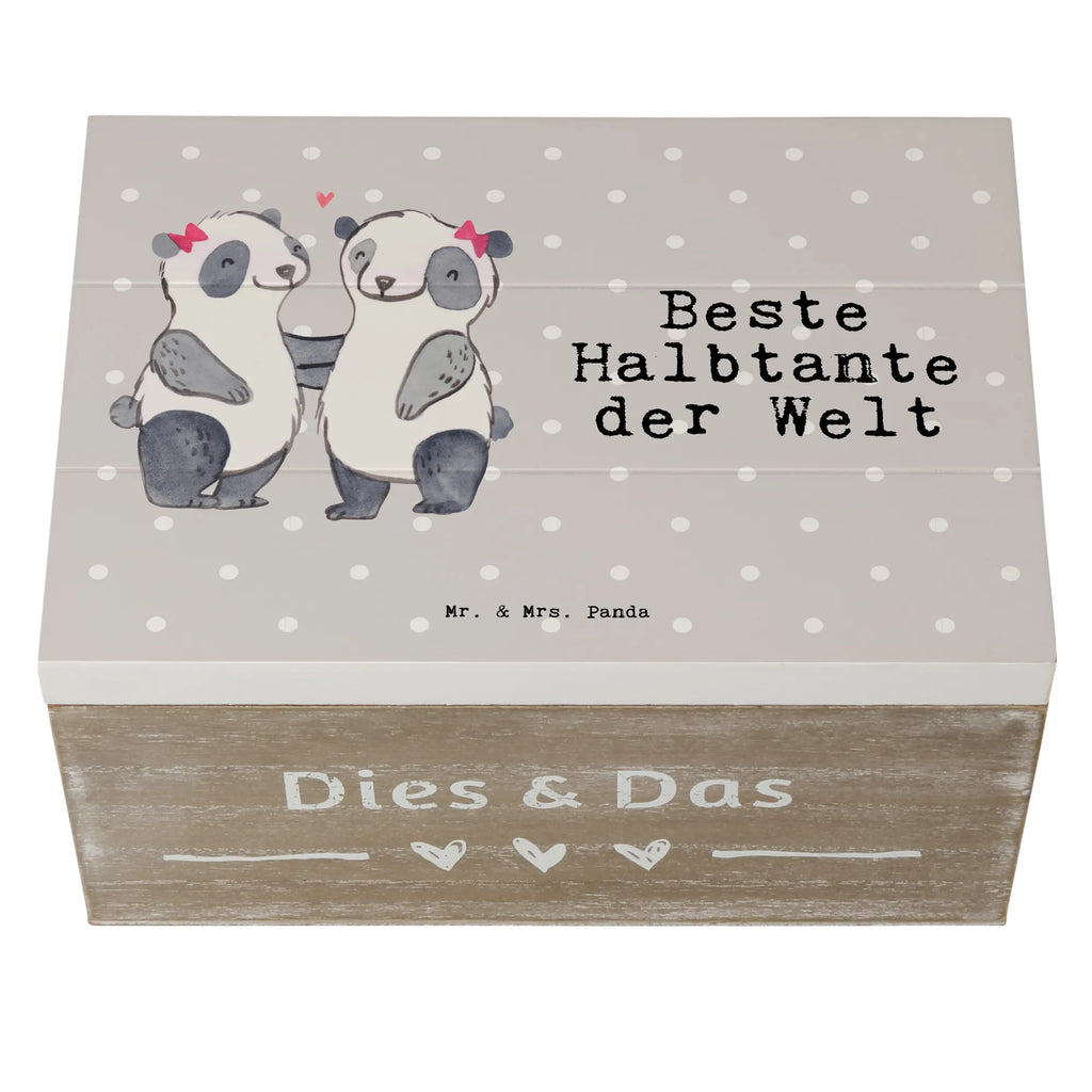 Wooden chest panda Best half-aunt in the world Erinnerungskiste, Kiste, Schatulle, Erinnerungsbox, Schatzkiste, Holzkiste, Dekokiste, XXL, Truhe, Geschenkbox, Aufbewahrungsbox, Geschenkdose, für, Dankeschön, Geschenk, Schenken, Geburtstag, Geburtstagsgeschenk, Geschenkidee, Danke, Bedanken, Mitbringsel, Freude machen, Geschenktipp, Tante, Stief, Halbtante, Stiefgeschwister, Stieftante, beste Tante, Familie, Kleinigkeit
