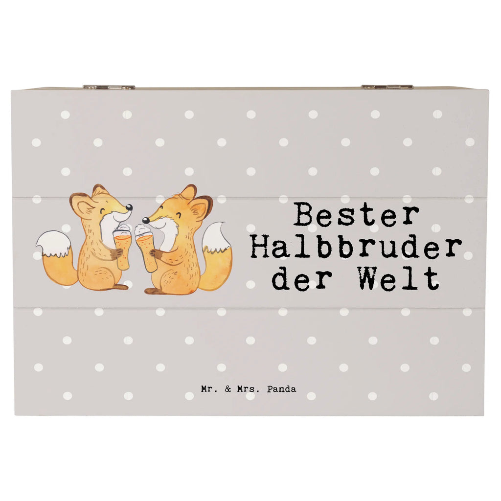 Holzkiste Fuchs Bester Halbbruder der Welt Aufbewahrungsbox, Dekokiste, Erinnerungskiste, Erinnerungsbox, Schatzkiste, Schatulle, XXL, Geschenkbox, Kiste, Holzkiste, Truhe, Geschenkdose, für, Dankeschön, Geschenk, Schenken, Geburtstag, Geburtstagsgeschenk, Geschenkidee, Danke, Bedanken, Mitbringsel, Freude machen, Geschenktipp, Kleinigkeit, Halbbruder, Stiefgeschwister, Brother, Schwester, Familie, Bester, Geschwister, Bruderherz, Brudi, Stief, Stiefbruder, Bruder, Sohn