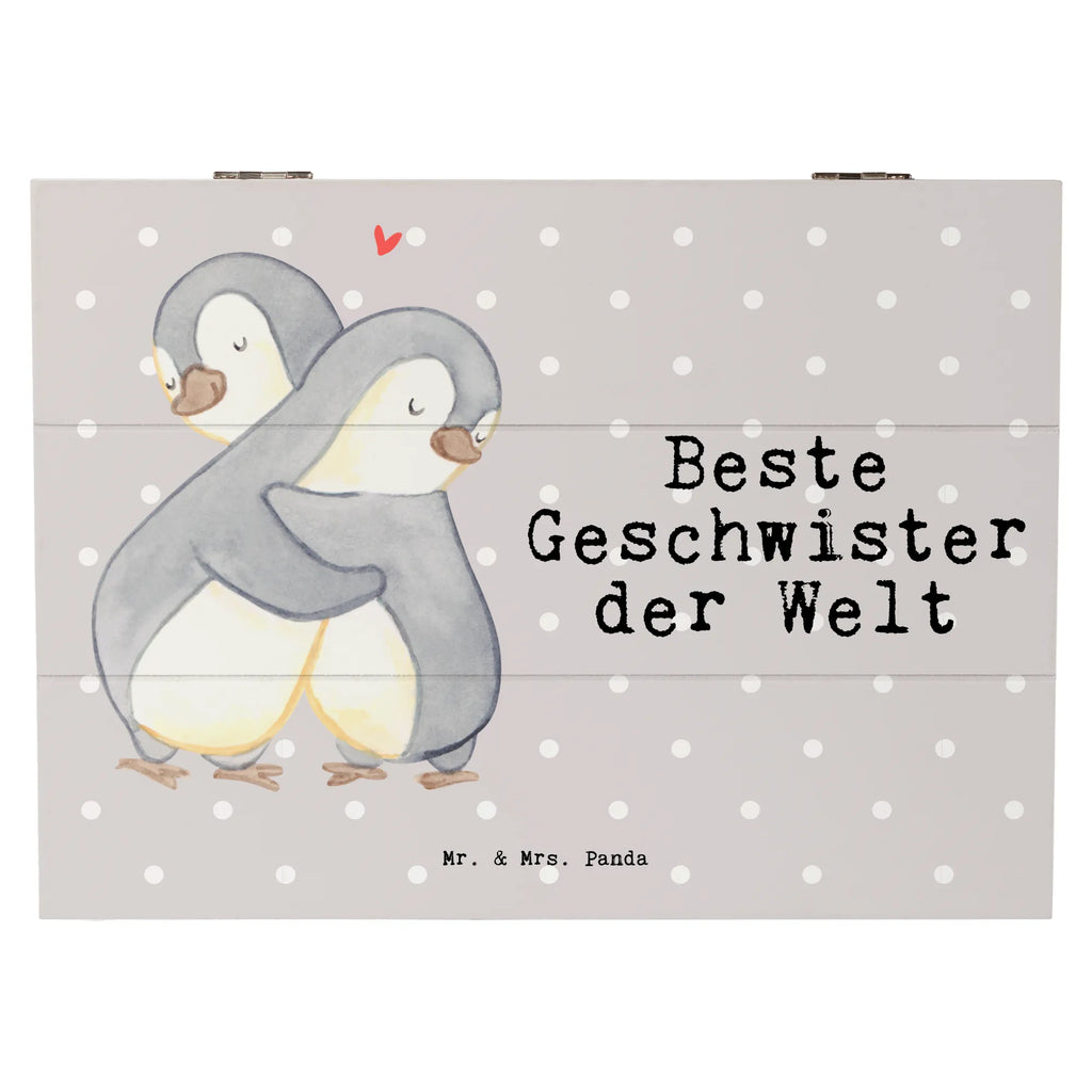 Holzkiste Pinguin Beste Geschwister der Welt Kiste, Schatulle, Erinnerungskiste, Erinnerungsbox, Dekokiste, Schatzkiste, Geschenkdose, Holzkiste, Geschenkbox, Truhe, XXL, Aufbewahrungsbox, für, Dankeschön, Geschenk, Schenken, Geburtstag, Geburtstagsgeschenk, Geschenkidee, Danke, Bedanken, Mitbringsel, Freude machen, Geschenktipp, Nachwuchs, Familie, Schwestern, Geschwisterchen, Bruder, Geschwister, Schwester, Brüder