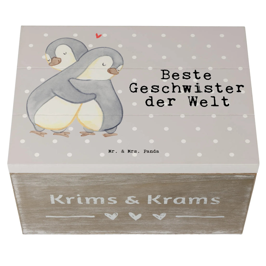 Holzkiste Pinguin Beste Geschwister der Welt Kiste, Schatulle, Erinnerungskiste, Erinnerungsbox, Dekokiste, Schatzkiste, Geschenkdose, Holzkiste, Geschenkbox, Truhe, XXL, Aufbewahrungsbox, für, Dankeschön, Geschenk, Schenken, Geburtstag, Geburtstagsgeschenk, Geschenkidee, Danke, Bedanken, Mitbringsel, Freude machen, Geschenktipp, Nachwuchs, Familie, Schwestern, Geschwisterchen, Bruder, Geschwister, Schwester, Brüder