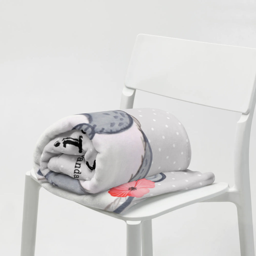 Personalizowany koc Panda Najlepsza koleżanka z pracy na świecie dla, Dziękuję, Prezent, Wręczyć, Urodziny, Prezent urodzinowy, Pomysł na prezent, Podziękować, Upominek, Sprawić radość, Tip na prezent