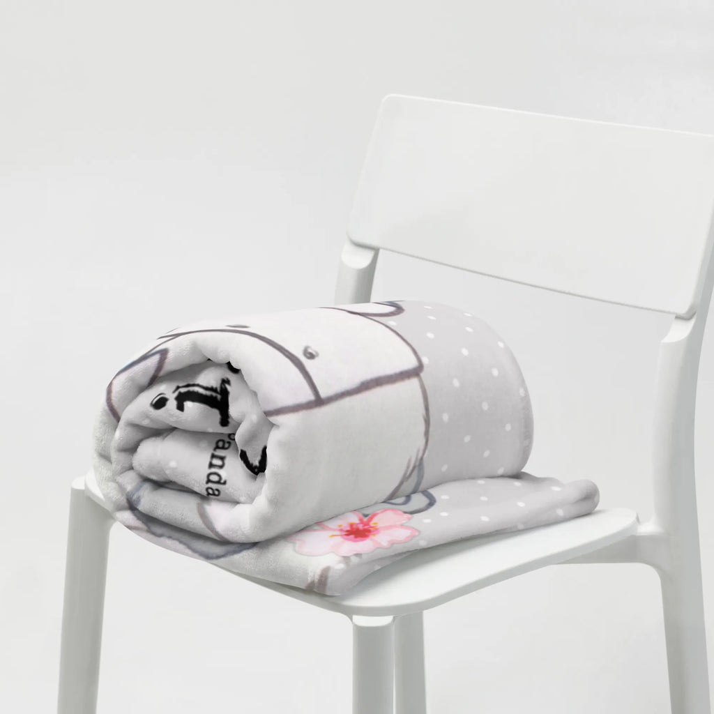 Personalizowany koc Panda Najlepsza kierowniczka zespołu dla, Dziękuję, Prezent, Wręczyć, Urodziny, Prezent urodzinowy, Pomysł na prezent, Podziękować, Upominek, Sprawić radość, Tip na prezent