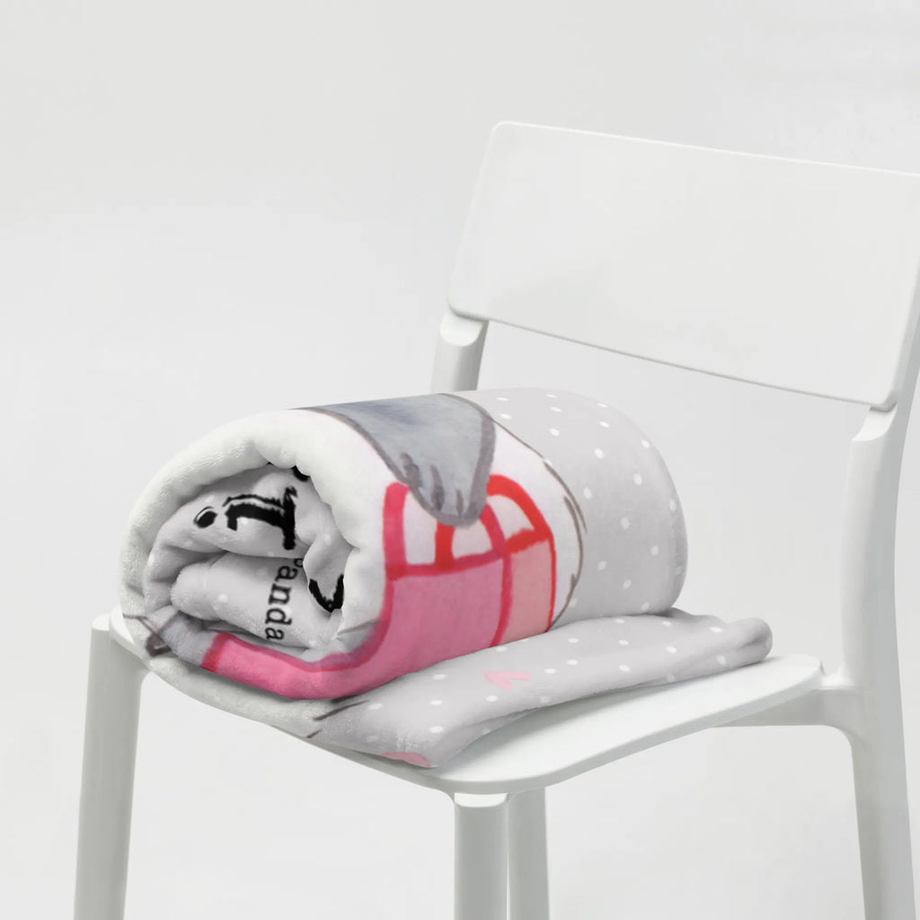 Personalizowany koc Panda Najlepsza towarzyszka zakupów na świecie dla, Dziękuję, Prezent, Wręczyć, Urodziny, Prezent urodzinowy, Pomysł na prezent, Podziękować, Upominek, Sprawić radość, Tip na prezent