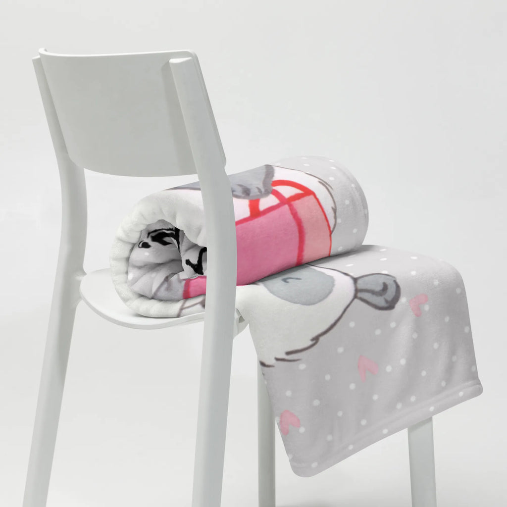 Personalizowany koc Panda Najlepsza towarzyszka zakupów na świecie dla, Dziękuję, Prezent, Wręczyć, Urodziny, Prezent urodzinowy, Pomysł na prezent, Podziękować, Upominek, Sprawić radość, Tip na prezent