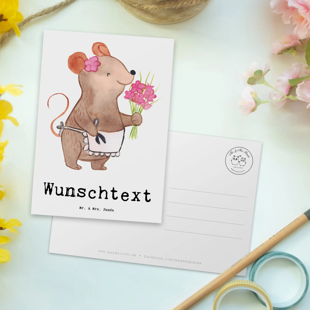 Personalised postcard Mouse Best Great Aunt in the World for, thank you, gift, giving, birthday, birthday present, gift idea, souvenir, make you happy, gift tip, family, Great aunt, aunt, best, big, aunts, nephew, favorite aunt, great aunt, niece, trifle, sister