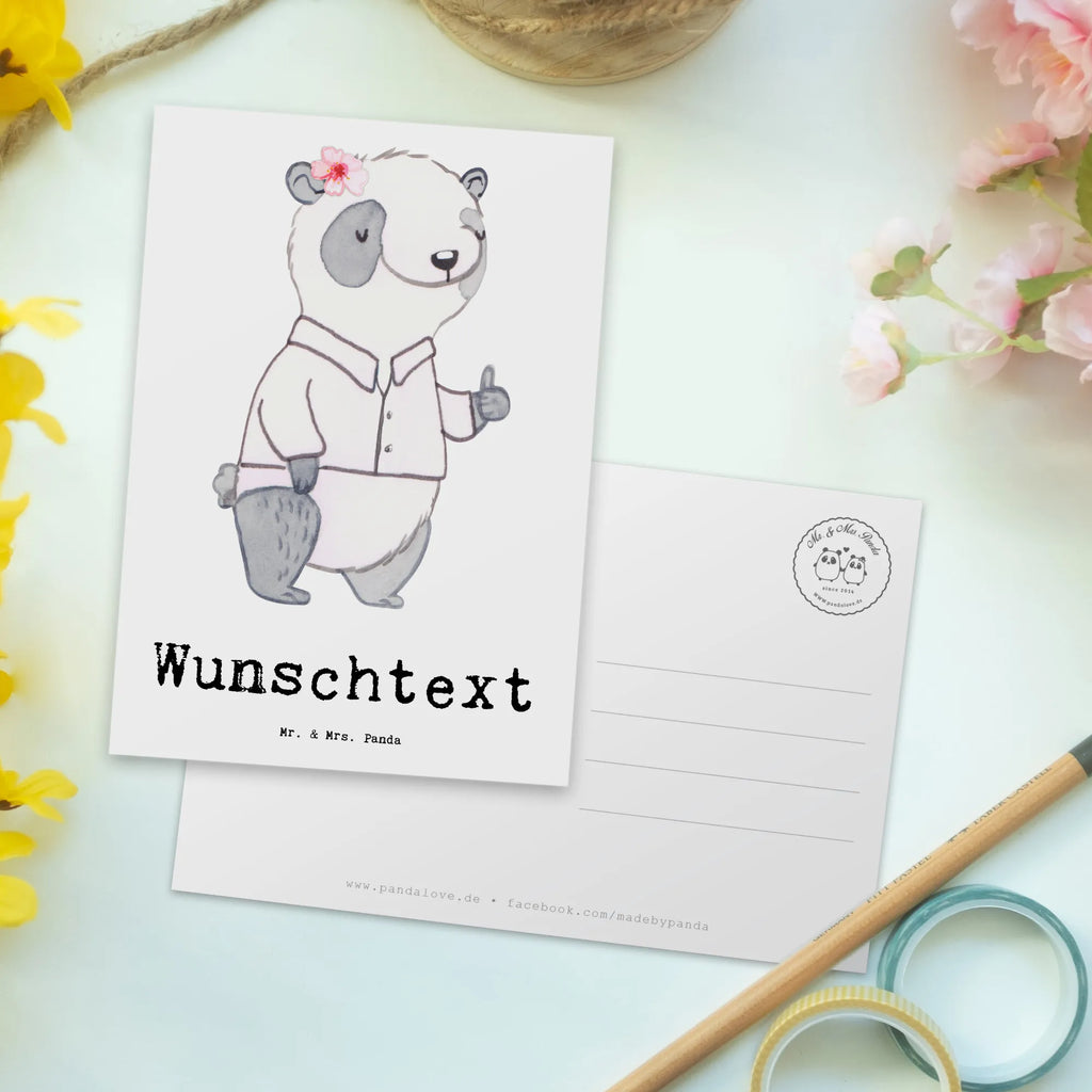 Personalisierte Postkarte Panda Beste Teamleiterin Grußkarte mit Wunschtext, Geschenkkarte mit Namen, Ansichtskarte mit Wunschtext, Geschenkkarte mit Wunschtext, Karte mit Wunschtext, Postkarte personalisierbar, Karte mit Namen, Ansichtskarte mit Namen, Postkarte bedrucken, Postkarte mit Namen, Einladung mit Wunschtext, Postkarte mit Wunschtext, Grußkarte mit Namen, Einladung mit Namen, für, Dankeschön, Geschenk, Schenken, Geburtstag, Geburtstagsgeschenk, Geschenkidee, Danke, Bedanken, Mitbringsel, Freude machen, Geschenktipp, Vorgesetzte, Abschiedsgeschenk, Gruppenleiterin, Ruhestand, Abschied, Teamleiterin, Leiterin, Seminarleiterin, Kollegin, Chefin