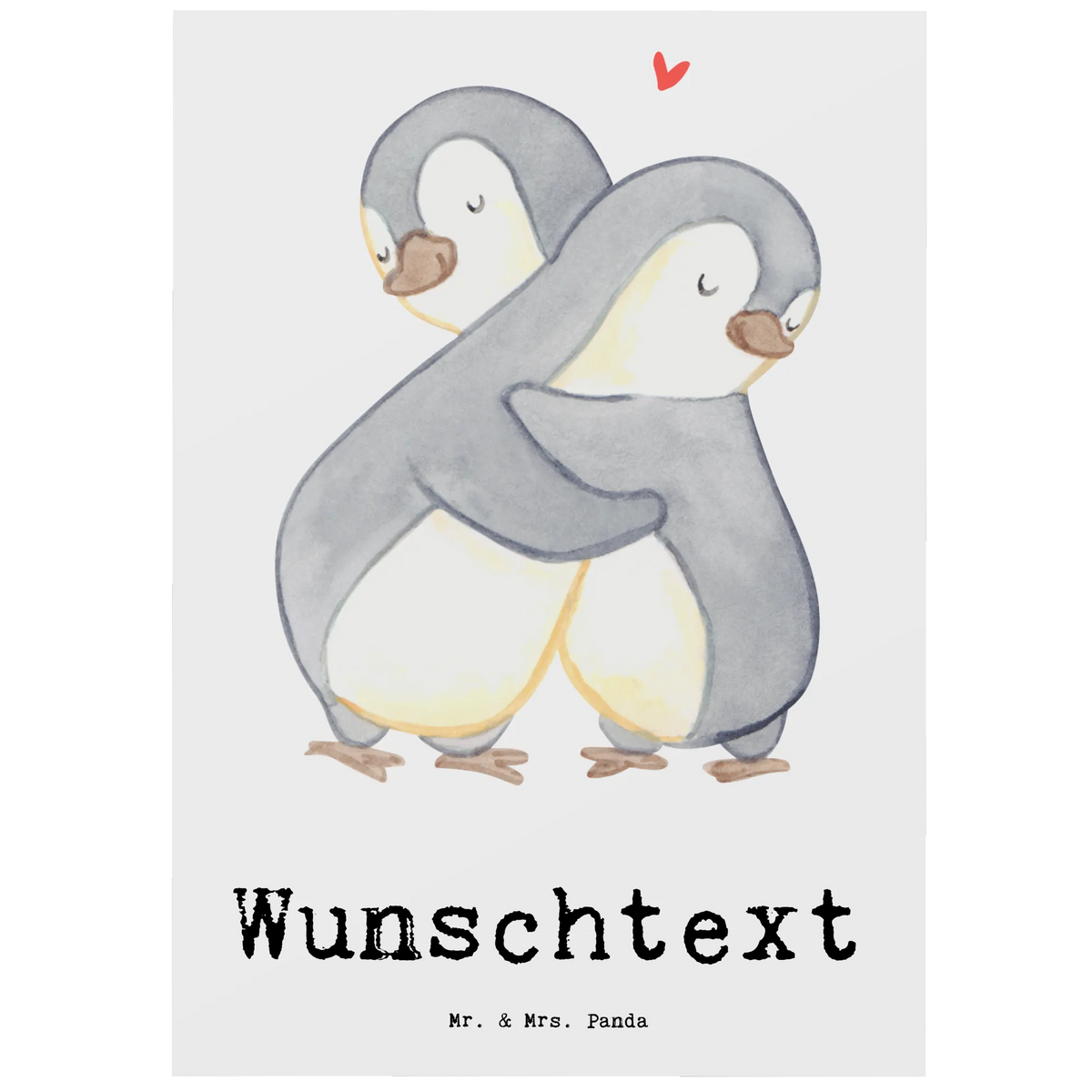 Personalised postcard penguin Best cuddle partner in the world for, thank you, gift, giving, birthday, birthday present, gift idea, souvenir, make you happy, gift tip, Life Partner, In Love, Cuddle, Bed, Wife, Love, Cuddle Partner, Boyfriend, Netflix, Husband, Wedding Anniversary, Girlfriend, Spouse, Partner