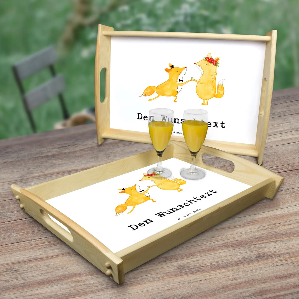 Personalised serving tray Fox Best Fiancé in the World for, thank you, gift, giving, birthday, birthday present, gift idea, souvenir, make you happy, gift tip, Marriage, Betrothal, Fiance, Dream Man, Wedding, Husband, Boyfriend, To-be