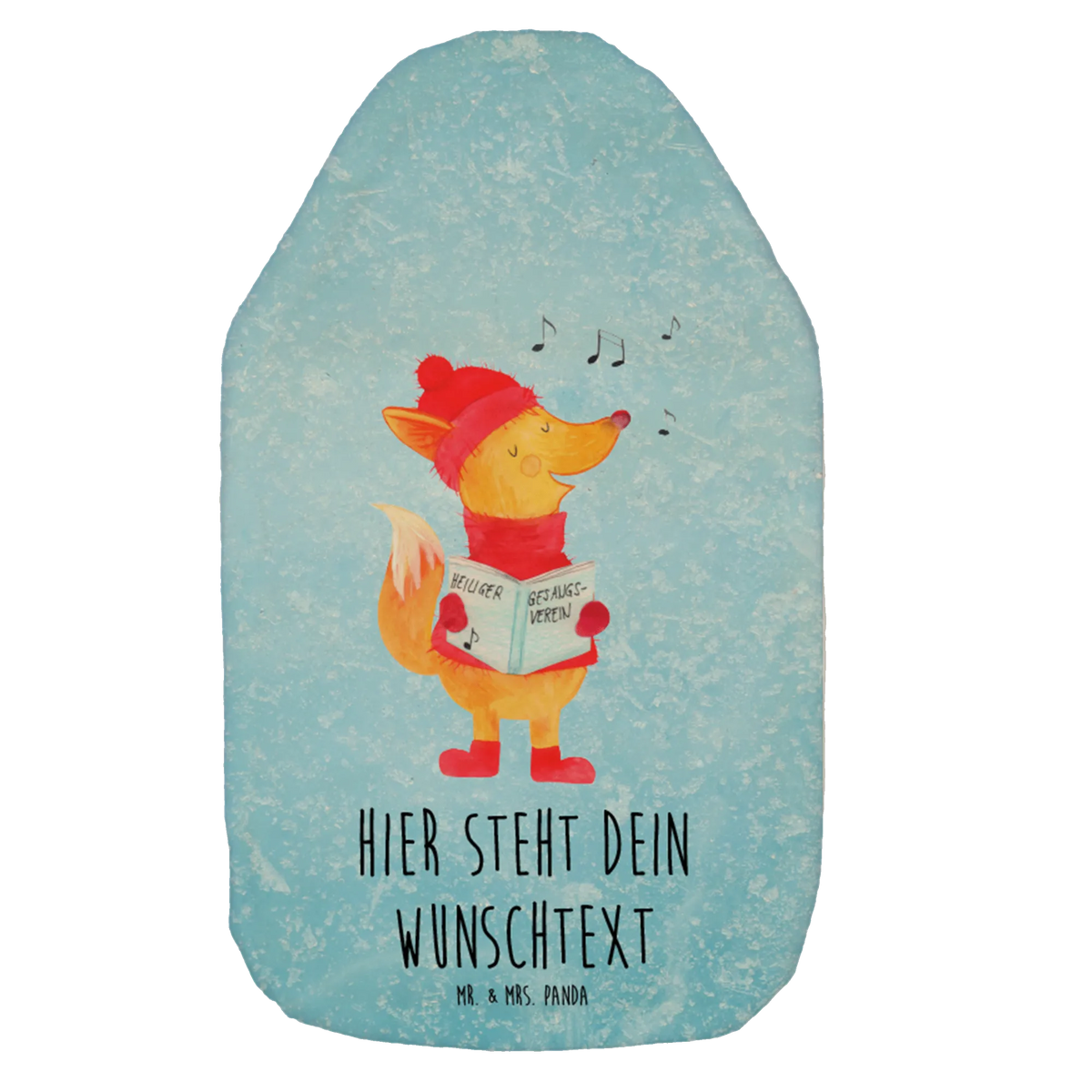 Personalised hot water bottle Fox Singer Wärmflasche personalisierbar, Wärmflasche individualisiert, Personalisierbare Wärmflasche, Personalisierte Wärmflasche, Personalisierte Bettflasche, Wärmflasche personalisiert, Individuelle Wärmflasche, Wärmekissen mit Namen, Bettflasche personalisiert, Weihnachten, Winter, Weihnachtsdeko, Nikolaus, Advent, Heiligabend, Wintermotiv, Weihnachtslieder, Geschenk Sänger, Fuchs, Sänger, Füchse, Singen