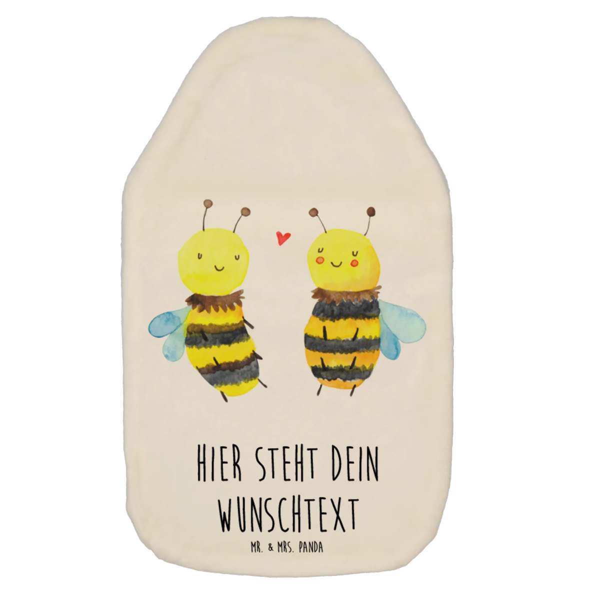 Personalised hot water bottle bee In love Bee, wasp, bumblebee