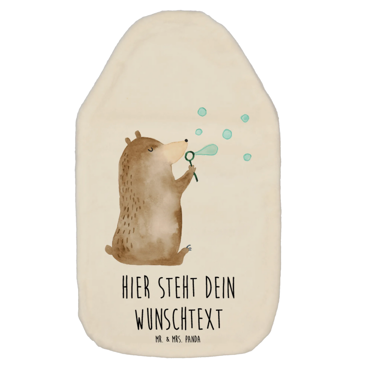 Personalised hot water bottle bear soap bubbles bear, teddy, teddy bear, cuddly toy, Soap Bubbles Bear Funny Being Happy Sad Happy