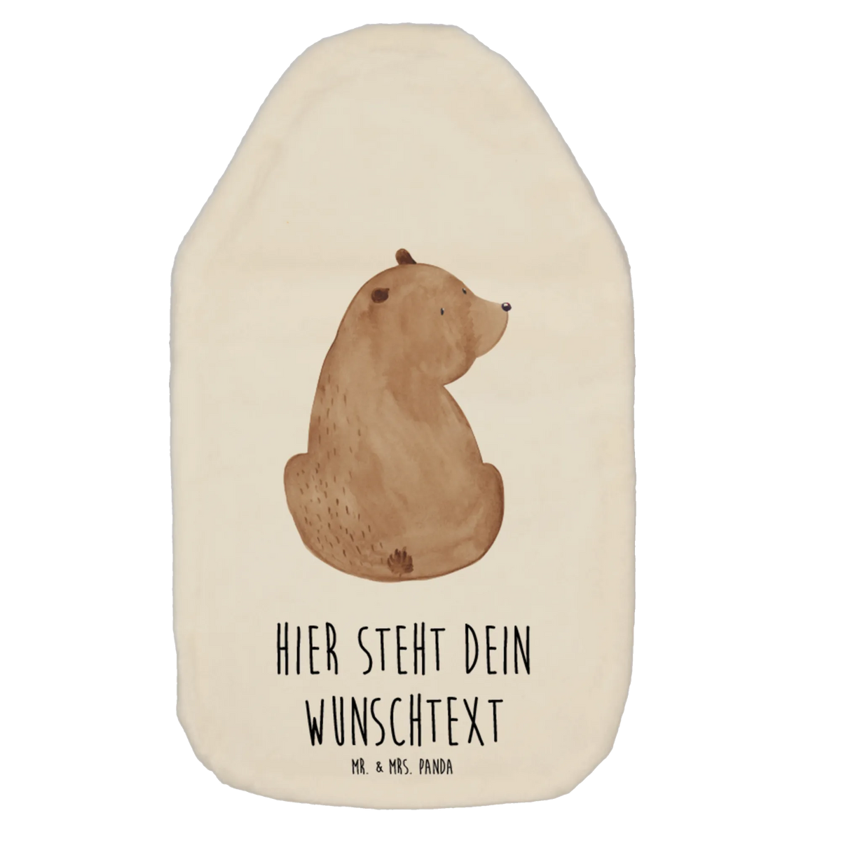Personalisierte Wärmflasche Bär Schulterblick Wärmflasche personalisiert, Wärmflasche individualisiert, Personalisierbare Wärmflasche, Wärmflasche personalisierbar, Wärmekissen mit Namen, Personalisierte Wärmflasche, Bettflasche personalisiert, Individuelle Wärmflasche, Personalisierte Bettflasche, Teddy, Bär, Teddybär, Weltansicht, Motivation, Selbstachtung, Bären, Bärenliebe, Weisheit