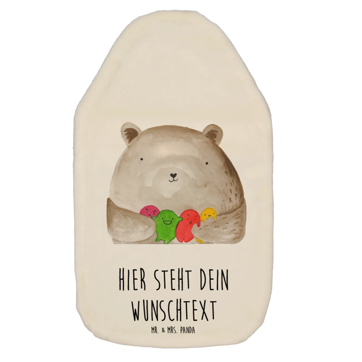 Personalised hot water bottle bear Feeling bear, teddy, teddy bear, cuddly toy, Bear, Madness