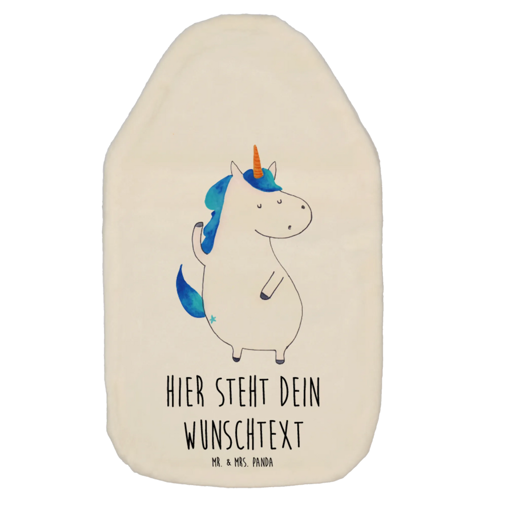 Personalisierte Wärmflasche Einhorn Mann, Familie, Einhörner, Party