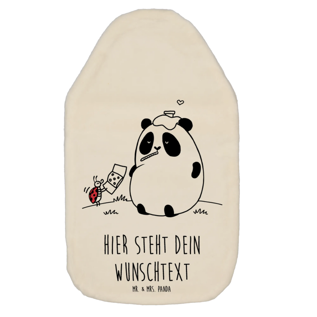 Personalisierte Wärmflasche Panda Gute Besserung