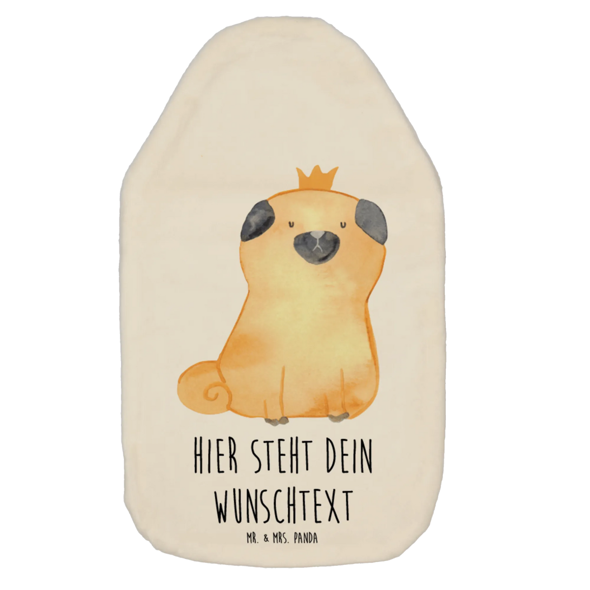 Personalisierte Wärmflasche Mops Krone Wärmflasche personalisiert, Bettflasche personalisiert, Personalisierte Bettflasche, Wärmflasche individualisiert, Individuelle Wärmflasche, Personalisierte Wärmflasche, Wärmflasche personalisierbar, Personalisierbare Wärmflasche, Wärmekissen mit Namen, Sprüche, Hund, Hunderasse, Hundebesitzer, Hundemotiv, Haustier, Tierliebhaber, Hundebesitzer. Spruch, Mops, Kinderlos, Hausregel, Lustig, Allergisch
