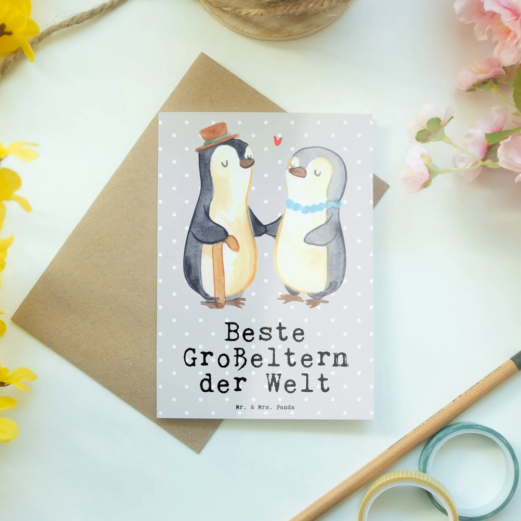 Greetings card penguin Best grandparents in the world wedding card, birthday card, greeting card, folding card, invitation card, for, thank you, gift, giving, birthday, birthday present, gift idea, souvenir, make you happy, gift tip, grandson, oppa, grandmother, Grandparents, best, grandma, oppi, granddaughter, grandchild, grandpa, grandfather, grandparents, little thing, grandpa. Grandpa
