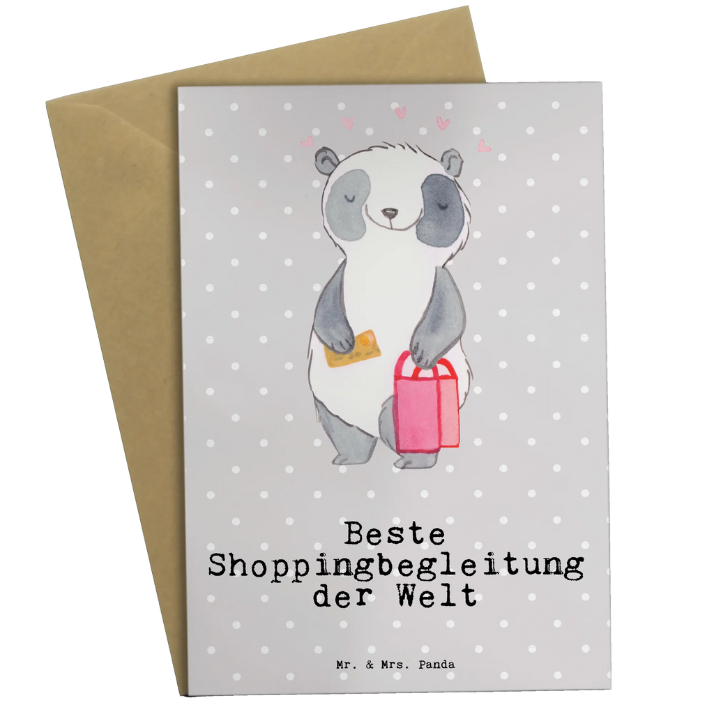Greetings card panda Best shopping companion in the world Klappkarte, Geburtstagskarte, Grußkarte, Karte, Glückwunschkarte, Einladungskarte, Ansichtskarten, Hochzeitskarte, für, Dankeschön, Geschenk, Schenken, Geburtstag, Geburtstagsgeschenk, Geschenkidee, Danke, Bedanken, Mitbringsel, Freude machen, Geschenktipp, Freundin, Shoppen, Bester, Shoppingbegleitung, Shoppingpartner, Freund, Queen, Shopping-Queen, Begleitung, bff, Partner, Einkaufen, Shopping
