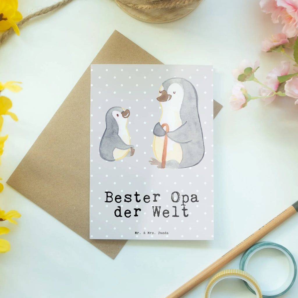 Grußkarte Pinguin Bester Opa der Welt Klappkarte, weihnachtskarten, Glückwunschkarte, glückwunschkarten, hochzeitskarten, kommunionskarte, babykarte, osterkarten, valentinstagskarte, genesungskarte, Motivkarte, dankeskarten, Beileidskarte, neujahrskarte, abiturkarte, Grußkarte, einladungskarten, Grußkarten, spruchkarte, vatertagskarte, jubiläumskarte, firmungskarte, osterkarte, Geschenkidee, Geschenk, Schenken, Mitbringsel, Geburtstag, Geburtstagsgeschenk, für, Danke, Dankeschön, Bedanken, Freude machen, Geschenktipp, Enkel, Enkelin, Kleinigkeit, Bester, Grossvater, Opi. Großpapa, Großvater, Großeltern, Oppa, Opa, Oppi, Enkelkind
