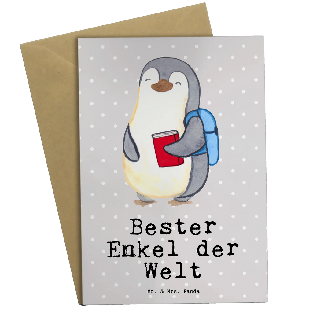 Greetings card penguin Best grandson in the world Geburtstagskarte, Karte, Grußkarte, Ansichtskarten, Glückwunschkarte, Hochzeitskarte, Klappkarte, Einladungskarte, für, Dankeschön, Geschenk, Schenken, Geburtstag, Geburtstagsgeschenk, Geschenkidee, Danke, Bedanken, Mitbringsel, Freude machen, Geschenktipp, Taufe, Kind von Tochter, Kind von Sohn, Enkel, Großsohn, Oma, Opa, Enkelkind, Enkelsohn