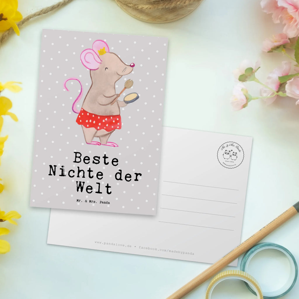 Pocztówka Mysz Najlepsza siostrzenica świata Einladung Geburtstag, Geschenkkarte, Postkarte, Dankeskarte, Einladung, Einladungskarte, Ansichtskarten, Ansichtskarte, Grußkarte, Karte, Einladungskarten Geburtstag, Geburtstagskarte, für, Dankeschön, Geschenk, Schenken, Geburtstag, Geburtstagsgeschenk, Geschenkidee, Danke, Bedanken, Mitbringsel, Freude machen, Geschenktipp, Patenkind, Tochter der Schwester, Taufe, Patentante, Tochter des Bruders, Tante, Nichte, Patenonkel, Onkel, Beste