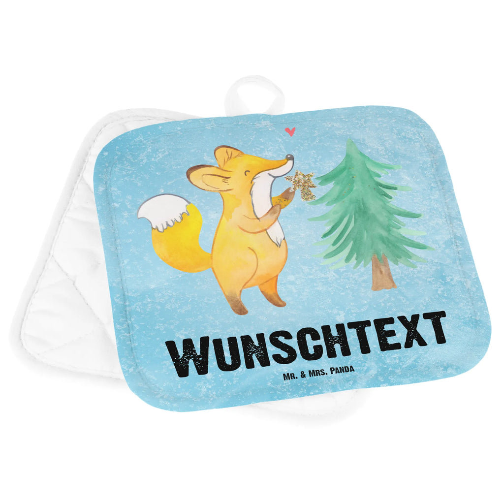 Spersonalizowane rękawice kuchenne lis Choinka Zima, Boże Narodzenie, dekoracje świąteczne, Mikołaj, Adwent, Wigilia, zimowy motyw