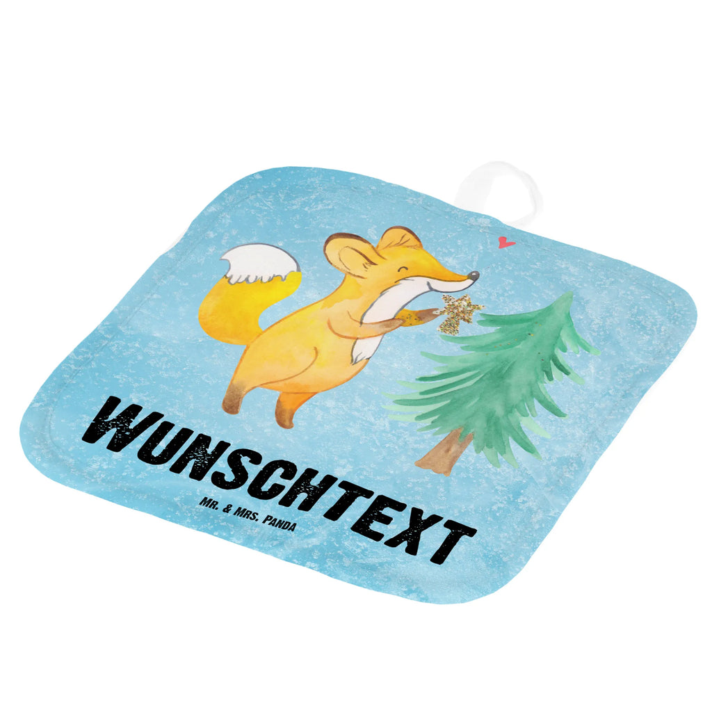 Spersonalizowane rękawice kuchenne lis Choinka Zima, Boże Narodzenie, dekoracje świąteczne, Mikołaj, Adwent, Wigilia, zimowy motyw