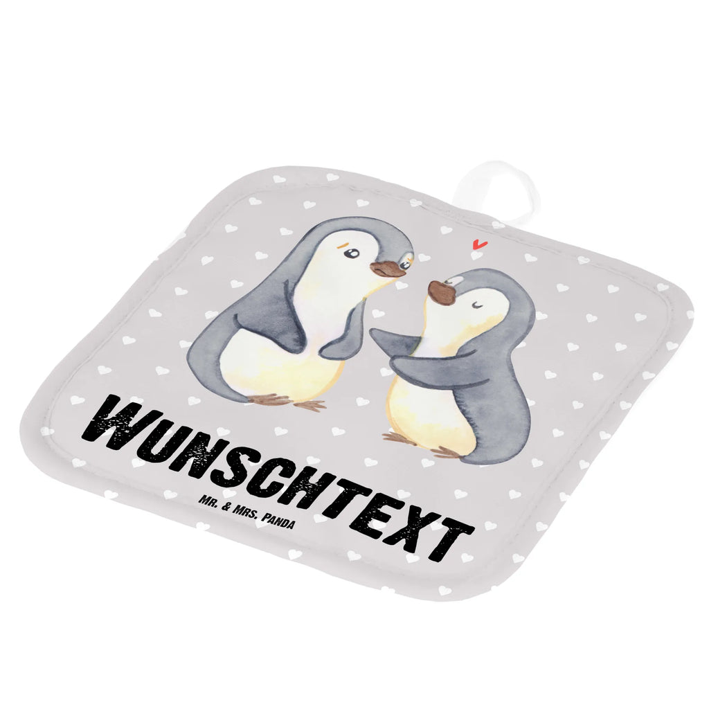 Personalisierte Topflappen Pinguine trösten Topflappen mit Namen, Topflappen personalisiert, Topflappen Set personalisiert, Namensaufdruck, Personalisierte Topfuntersetzer, Personalisierter Ofenhandschuh, Liebe, Partner, Freund, Freundin, Ehemann, Ehefrau, Heiraten, Verlobung, Heiratsantrag, Liebesgeschenk, Jahrestag, Hocheitstag, Mitbringsel, Valentinstag, für Ehemann, Liebesbeweis, Geschenk für Freundin, für Männer, Geschenk für Partner, Geschenk für Frauen, Hochzeitstag