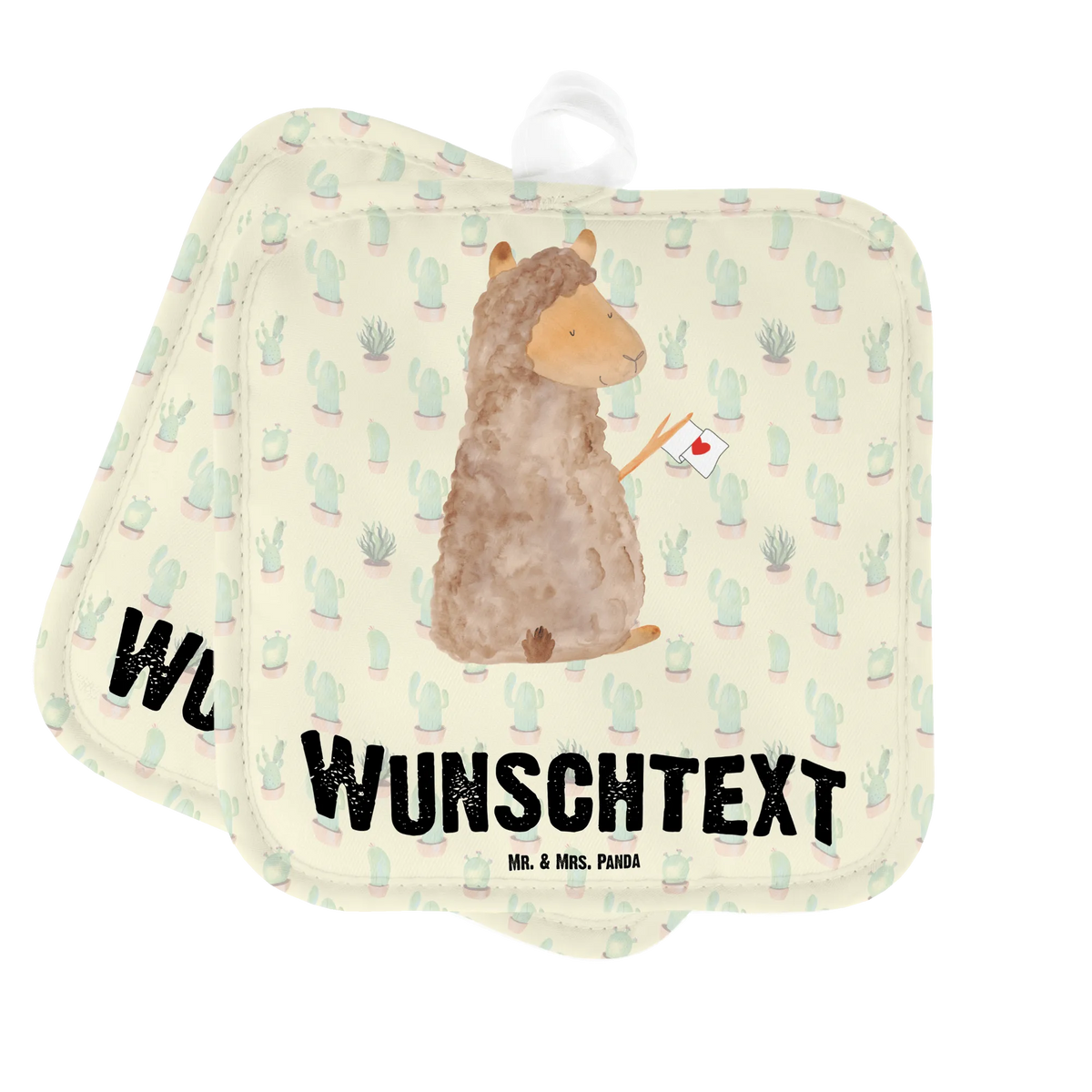 Personalised pot holder alpaca banner alpaca, llama, pako, camel, Peru, animal, favourite animal, love, alpacas, llamas, Alpaca