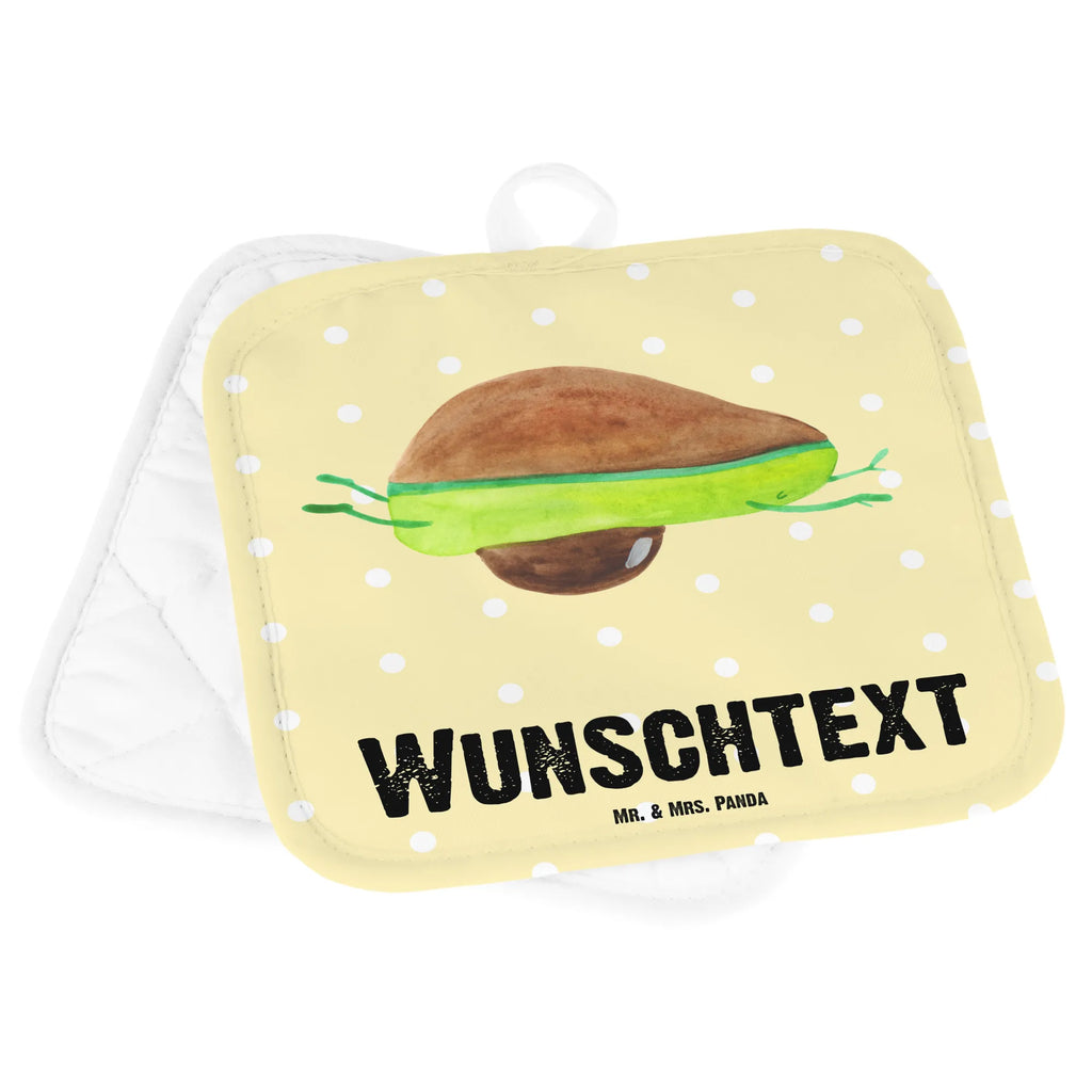 Personalised pot holder avocado yoga avocado, vegetables