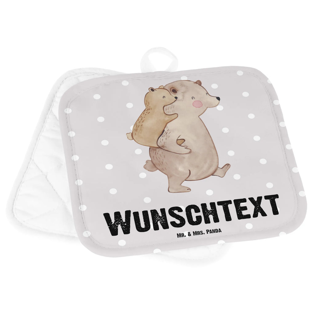 Spersonalizowane rękawice kuchenne Tata Niedźwiedź Topflappen mit Namen, Personalisierte Topfuntersetzer, Personalisierter Ofenhandschuh, Namensaufdruck, Topflappen Set personalisiert, Topflappen personalisiert, Familie, Vatertag, Muttertag, Bruder, Schwester, Mama, Papa, Oma, Opa, Papi, Geburtstag, Vati, Onkel, Vater, Geschenk