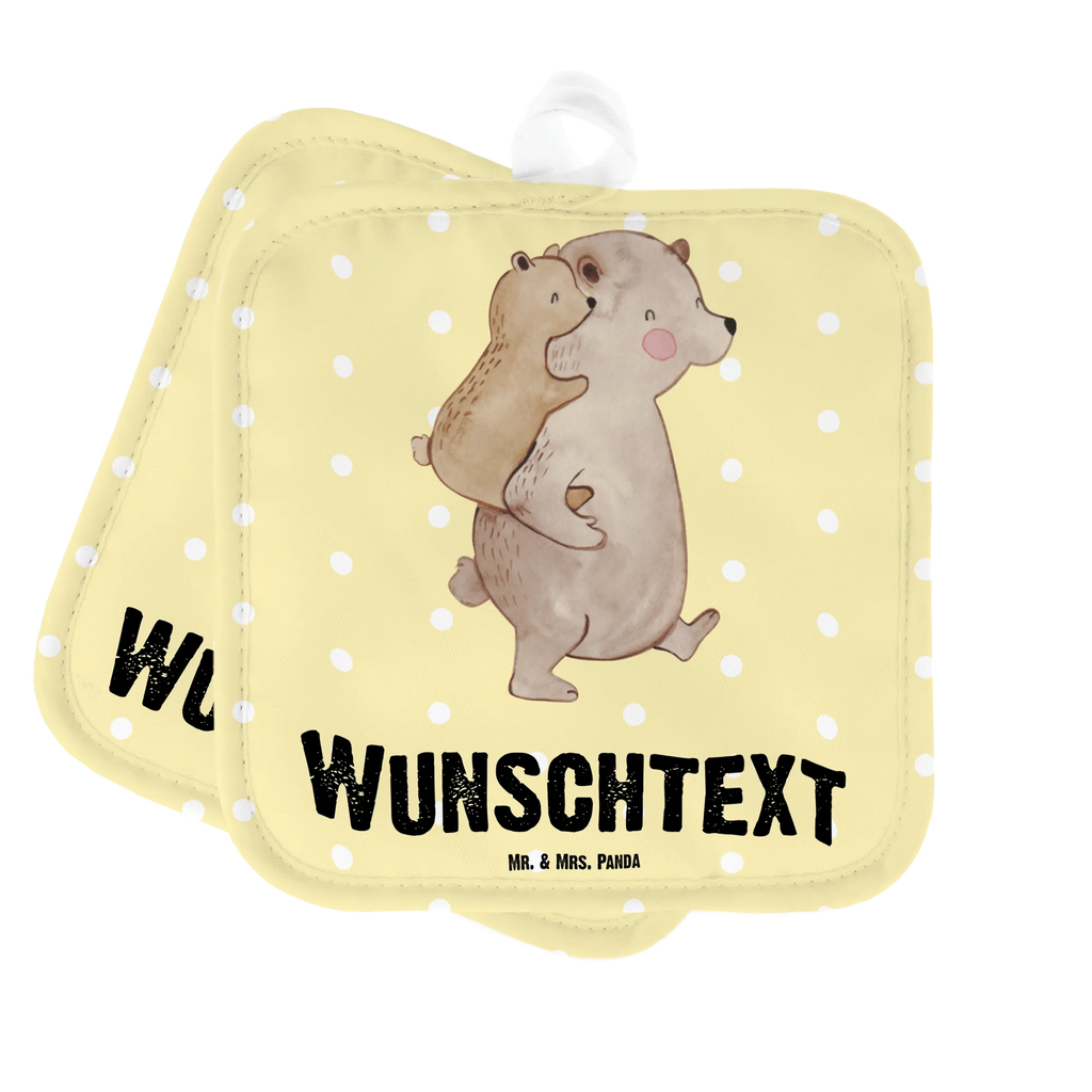 Spersonalizowane rękawice kuchenne Tata Niedźwiedź Topflappen mit Namen, Personalisierte Topfuntersetzer, Personalisierter Ofenhandschuh, Namensaufdruck, Topflappen Set personalisiert, Topflappen personalisiert, Familie, Vatertag, Muttertag, Bruder, Schwester, Mama, Papa, Oma, Opa, Papi, Geburtstag, Vati, Onkel, Vater, Geschenk