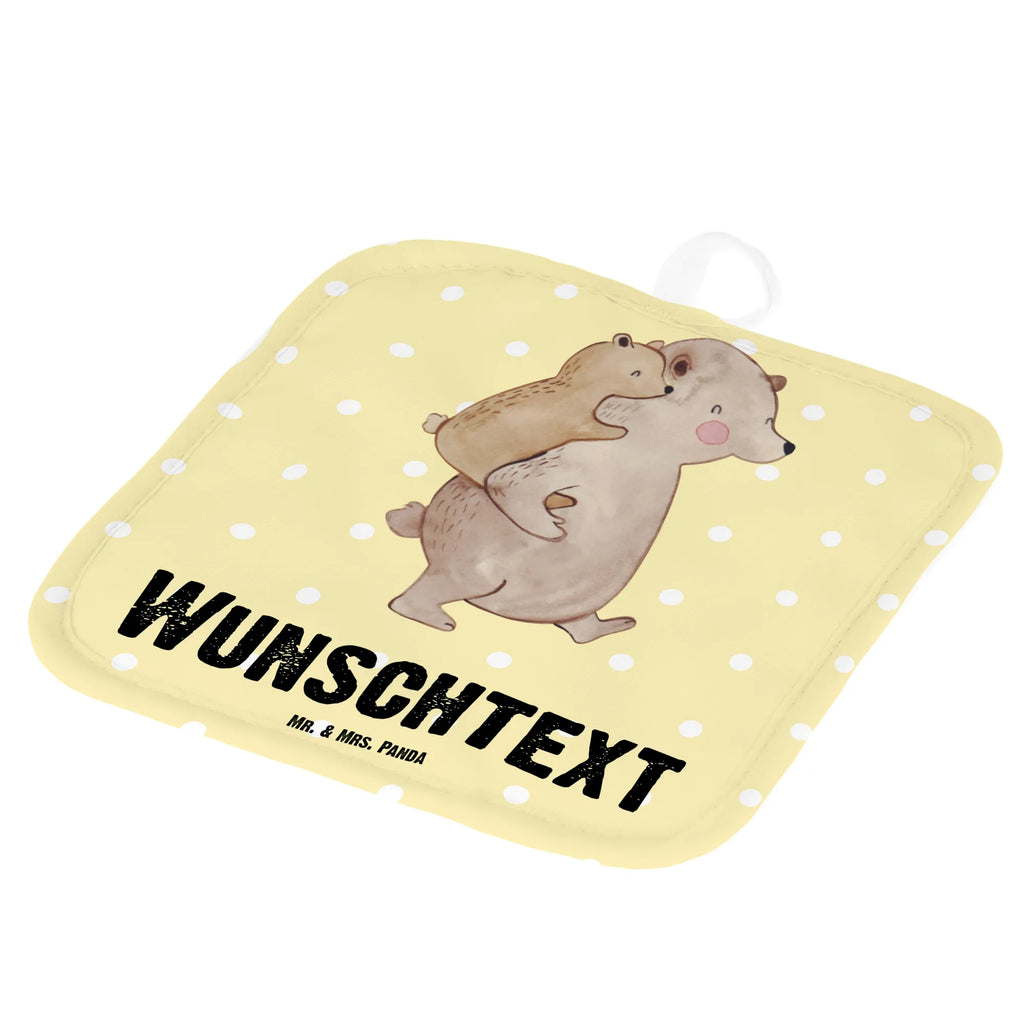Spersonalizowane rękawice kuchenne Tata Niedźwiedź Topflappen mit Namen, Personalisierte Topfuntersetzer, Personalisierter Ofenhandschuh, Namensaufdruck, Topflappen Set personalisiert, Topflappen personalisiert, Familie, Vatertag, Muttertag, Bruder, Schwester, Mama, Papa, Oma, Opa, Papi, Geburtstag, Vati, Onkel, Vater, Geschenk