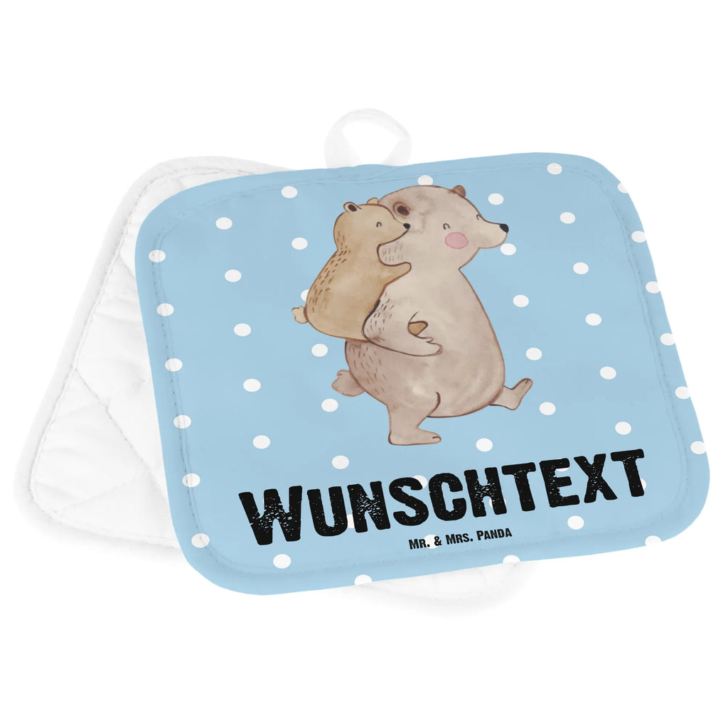 Spersonalizowane rękawice kuchenne Tata Niedźwiedź Topflappen mit Namen, Personalisierte Topfuntersetzer, Personalisierter Ofenhandschuh, Namensaufdruck, Topflappen Set personalisiert, Topflappen personalisiert, Familie, Vatertag, Muttertag, Bruder, Schwester, Mama, Papa, Oma, Opa, Papi, Geburtstag, Vati, Onkel, Vater, Geschenk