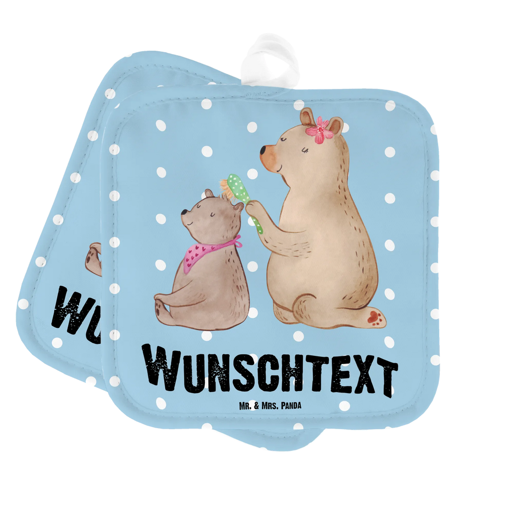 Personalised pot holder bear child Topflappen Set personalisiert, Personalisierte Topfuntersetzer, Personalisierter Ofenhandschuh, Namensaufdruck, Topflappen personalisiert, Topflappen mit Namen, Familie, Vatertag, Muttertag, Bruder, Schwester, Mama, Papa, Oma, Opa, Mutti, Mutter, Geschenk