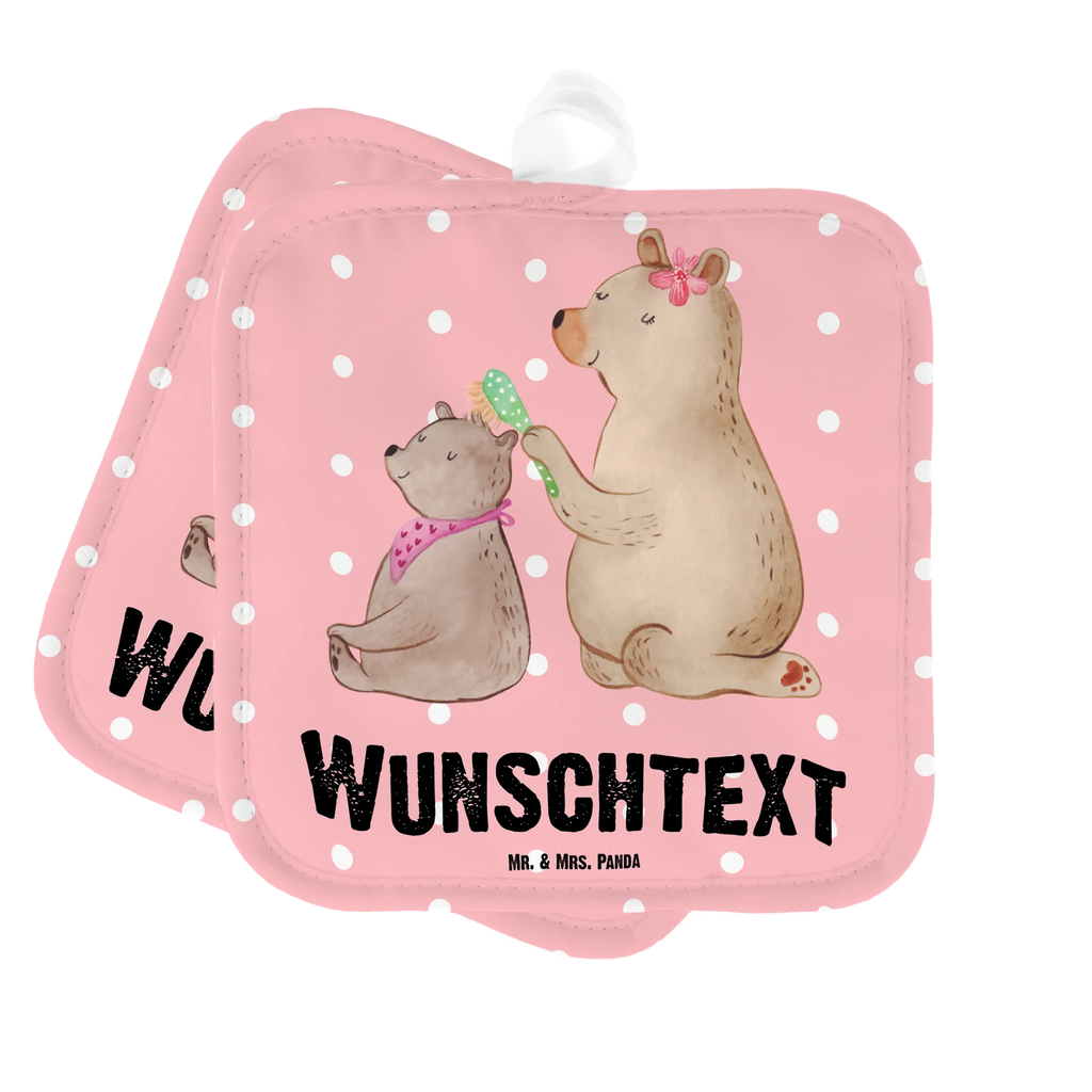 Personalised pot holder bear child Topflappen Set personalisiert, Personalisierte Topfuntersetzer, Personalisierter Ofenhandschuh, Namensaufdruck, Topflappen personalisiert, Topflappen mit Namen, Familie, Vatertag, Muttertag, Bruder, Schwester, Mama, Papa, Oma, Opa, Mutti, Mutter, Geschenk