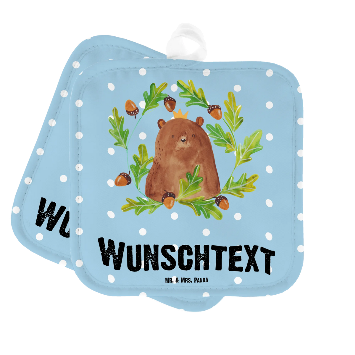 Personalised pot holder bear king bear, teddy, teddy bear, cuddly toy, world best daddy, Daddy, Dad, Daddy Bear, Bear, Father's Day, best daddy, Father