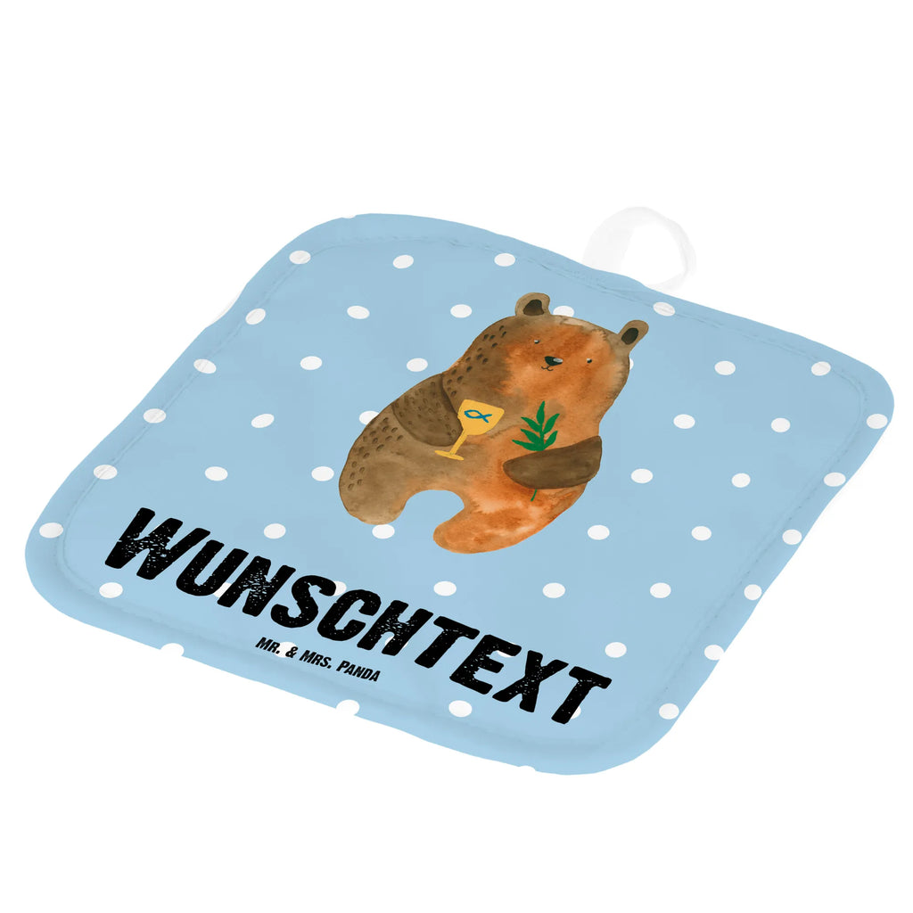 Personalisierte Topflappen Konfirmation-Bär Personalisierte Topfuntersetzer, Personalisierter Ofenhandschuh, Topflappen Personalisiert, Topflappen Set Personalisiert, Namensaufdruck, Topflappen mit Namen, Teddy, Bär, Teddybär, Konfirmation, Evangelisch, Kirche, Gottesdienst