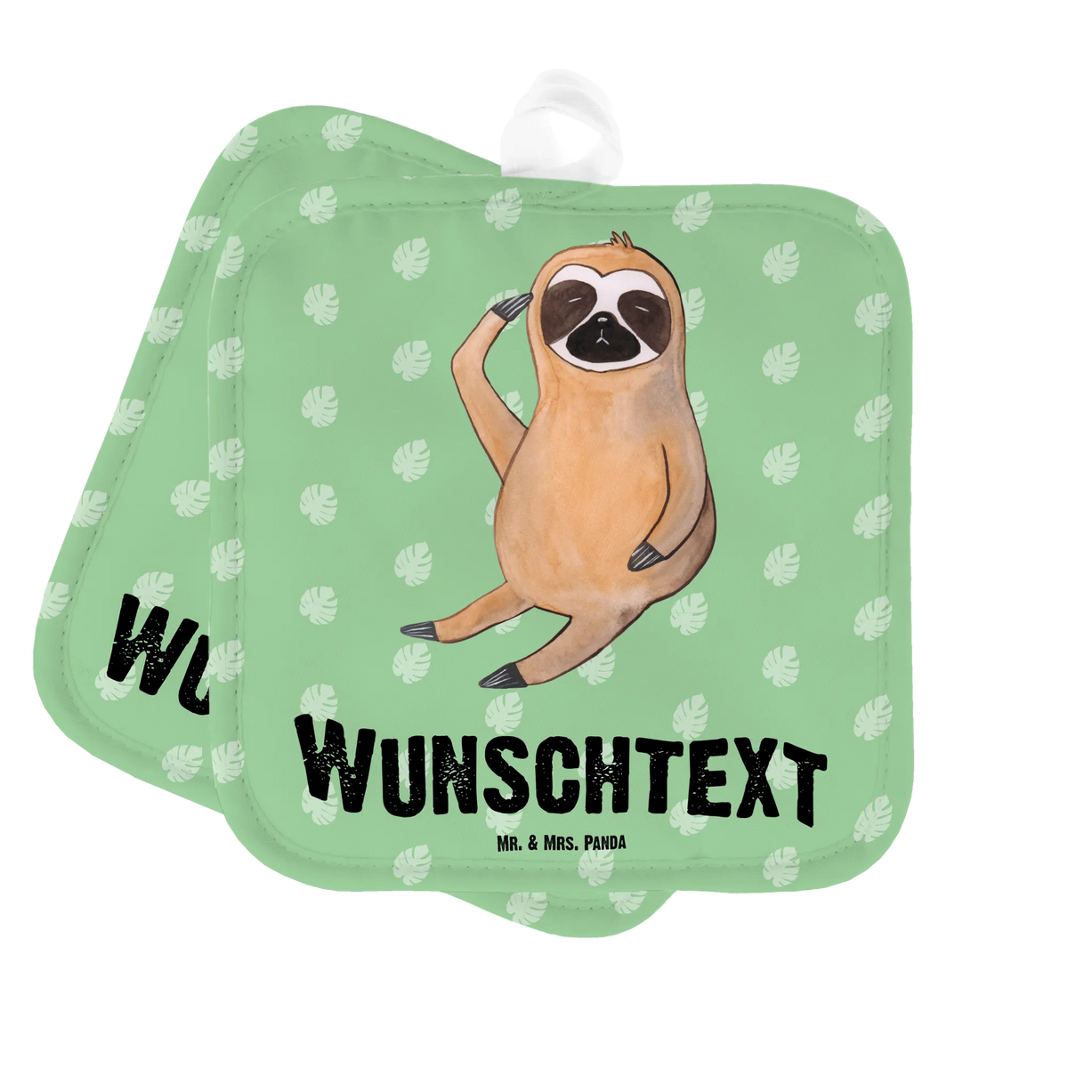 Personalised pot holder sloth Bird Sloth, sloth, trend animal, the early bird, early bird, early riser, lazy, favourite animal, morning grumbler