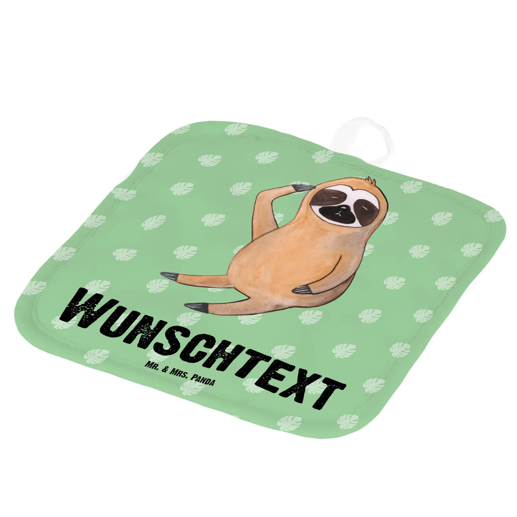 Personalised pot holder sloth Bird Sloth, sloth, trend animal, the early bird, early bird, early riser, lazy, favourite animal, morning grumbler