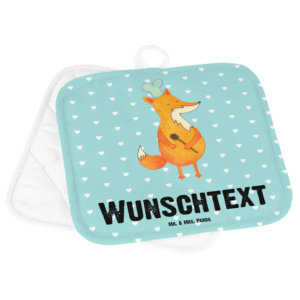 Personalised pot holder Fox A cook fox, foxes, forest wildlife, clever as a fox, animal lover, Kitchen decoration, funny, Fox, Slogan funny, Cook gift, Kitchen slogan, Chefs, Party slogan, Baker