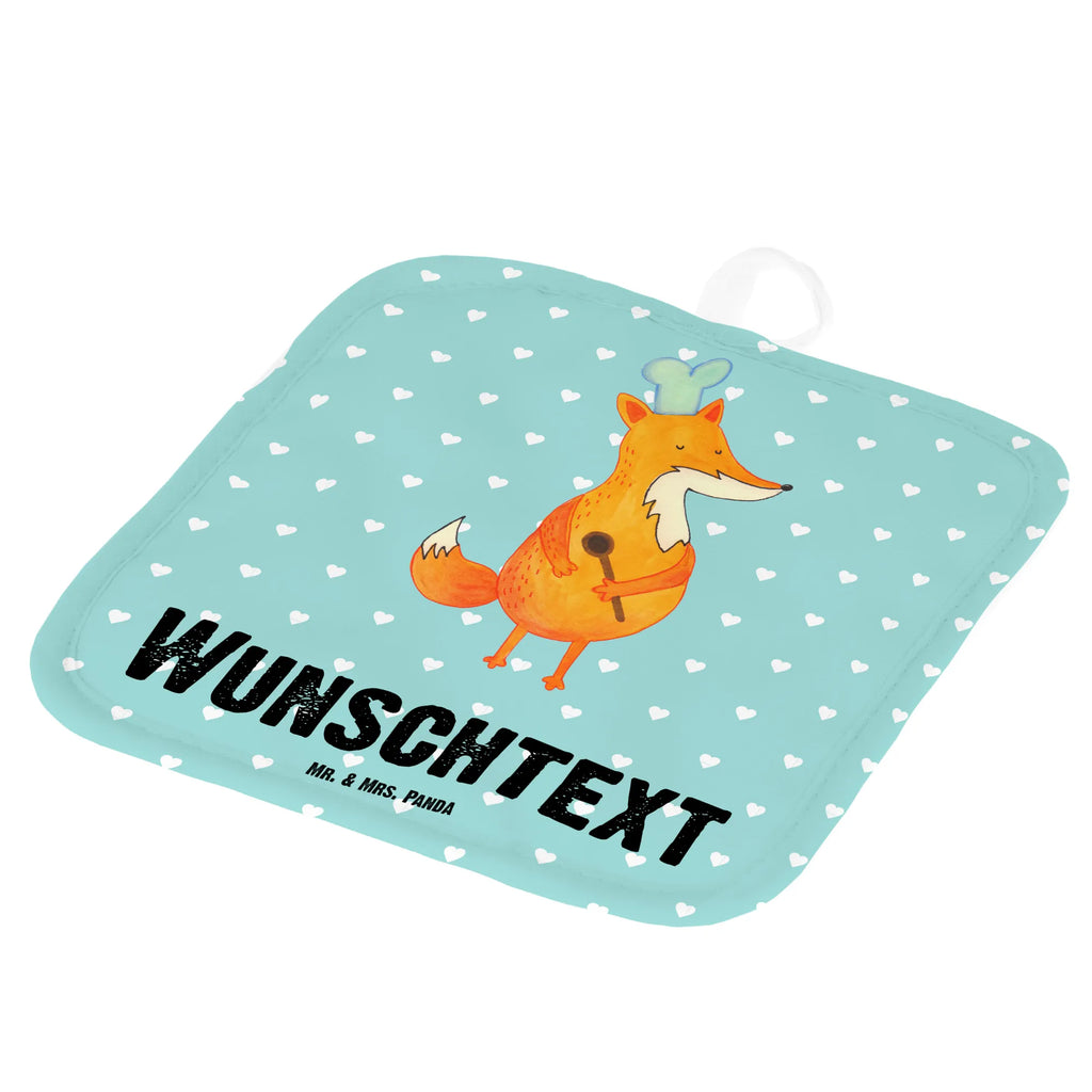 Personalised pot holder Fox A cook fox, foxes, forest wildlife, clever as a fox, animal lover, Kitchen decoration, funny, Fox, Slogan funny, Cook gift, Kitchen slogan, Chefs, Party slogan, Baker