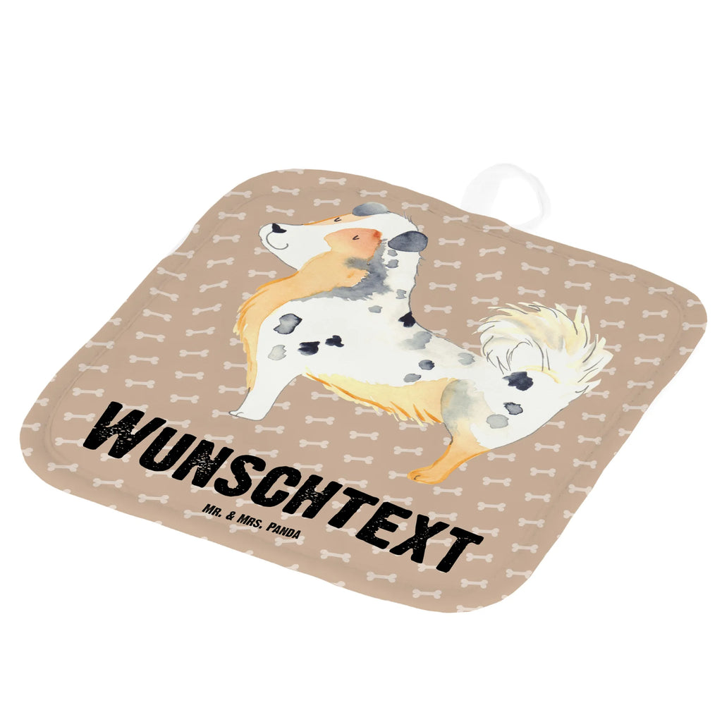 Personalisierte Topflappen Australien Shepherd Personalisierter Ofenhandschuh, Personalisierte Topfuntersetzer, Namensaufdruck, Topflappen mit Namen, Topflappen Set personalisiert, Topflappen personalisiert, Hund, Hundemotiv, Haustier, Hunderasse, Tierliebhaber, Hundebesitzer, Sprüche, Shepherd, Spruch, Familienhund, Hundeliebe, Australien Shepherd