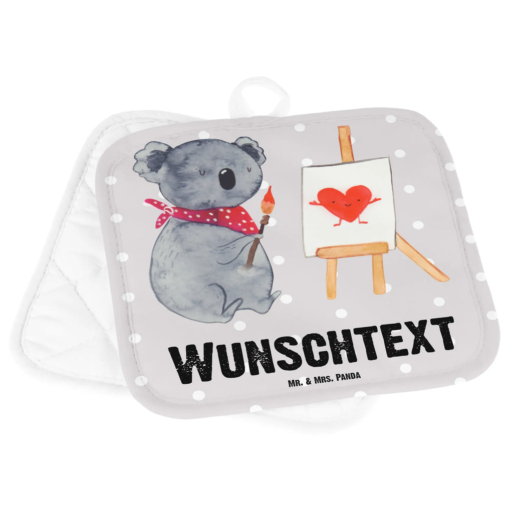 Spersonalizowane rękawice kuchenne koala artysta Koala, niedźwiedź koalowy