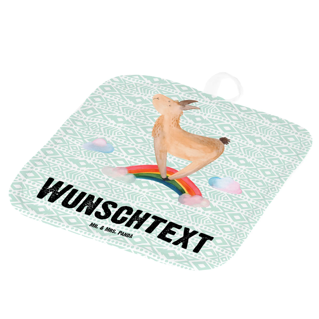 Personalisierte Topflappen Lama Regenbogen Topflappen mit Namen, Topflappen Personalisiert, Personalisierter Ofenhandschuh, Topflappen Set Personalisiert, Namensaufdruck, Personalisierte Topfuntersetzer, Lama, Alpaka, Schule, Außenseiter, Regenbogen, Wolkenland, Lamas, Abi, Haters Gonna Hate, Selbstständig, Freiheit, Hobby, Haters