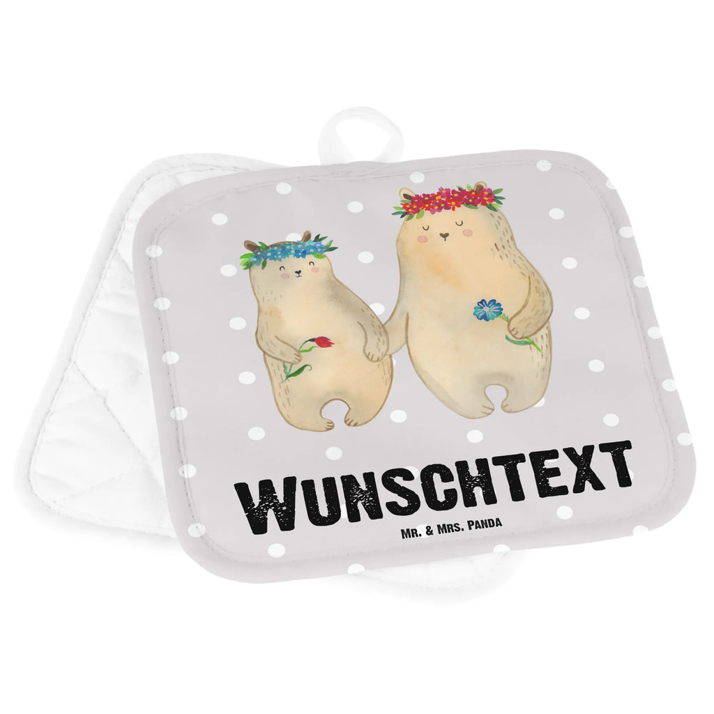 Personalisierte Topflappen Bären mit Blumenkranz Topflappen mit Namen, Topflappen Set personalisiert, Personalisierte Topfuntersetzer, Namensaufdruck, Personalisierter Ofenhandschuh, Topflappen personalisiert, Familie, Vatertag, Muttertag, Bruder, Schwester, Mama, Papa, Oma, Opa, Mutter, beste Mutter, Kind, Geschenk Mama. Muttertag, Family, Töchter, Vorbild, Mami, Kinder, Bären, Tochter, Lieblingsmensch, Mutti, weltbeste Mama, Lieblingsmama, Bär