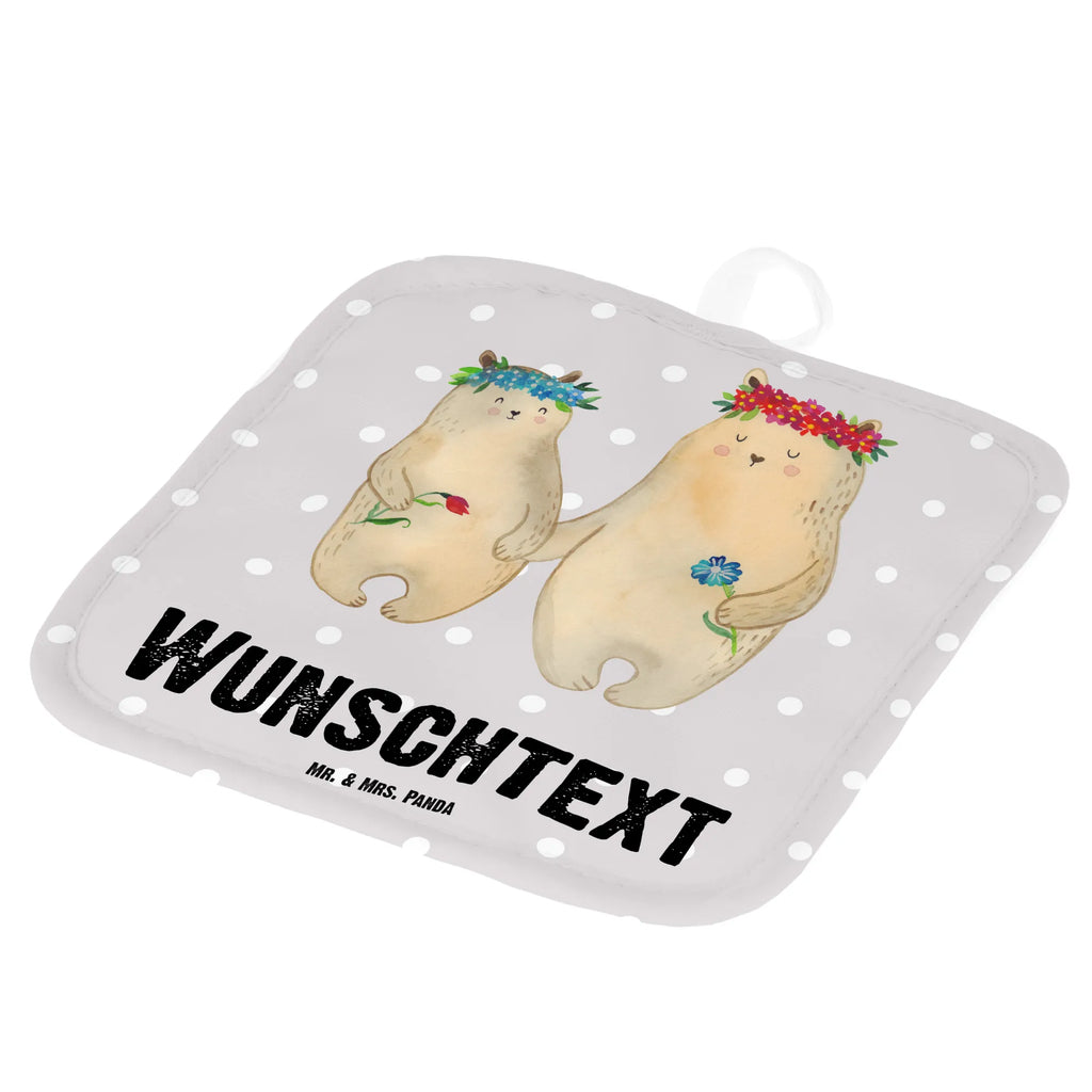 Personalisierte Topflappen Bären mit Blumenkranz Topflappen mit Namen, Topflappen Set personalisiert, Personalisierte Topfuntersetzer, Namensaufdruck, Personalisierter Ofenhandschuh, Topflappen personalisiert, Familie, Vatertag, Muttertag, Bruder, Schwester, Mama, Papa, Oma, Opa, Mutter, beste Mutter, Kind, Geschenk Mama. Muttertag, Family, Töchter, Vorbild, Mami, Kinder, Bären, Tochter, Lieblingsmensch, Mutti, weltbeste Mama, Lieblingsmama, Bär
