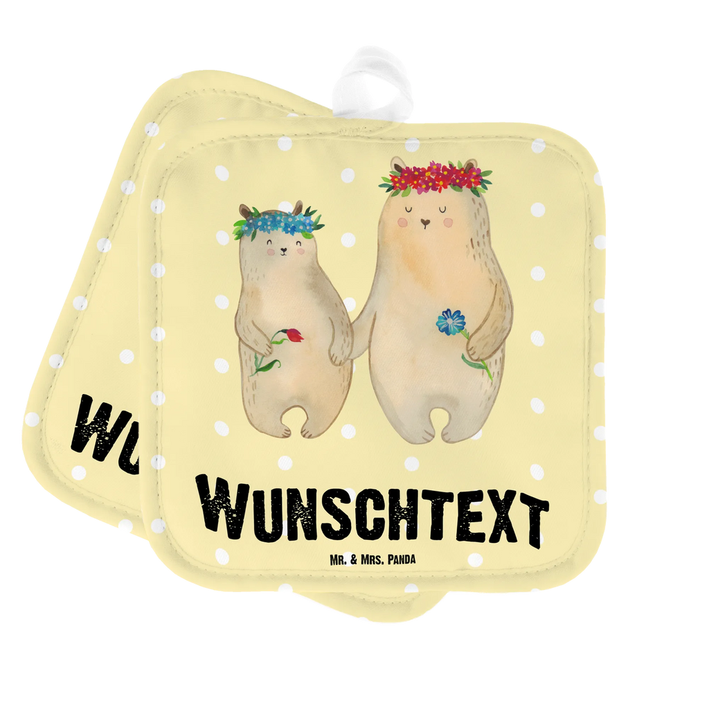 Personalisierte Topflappen Bären mit Blumenkranz Topflappen mit Namen, Topflappen Set personalisiert, Personalisierte Topfuntersetzer, Namensaufdruck, Personalisierter Ofenhandschuh, Topflappen personalisiert, Familie, Vatertag, Muttertag, Bruder, Schwester, Mama, Papa, Oma, Opa, Mutter, beste Mutter, Kind, Geschenk Mama. Muttertag, Family, Töchter, Vorbild, Mami, Kinder, Bären, Tochter, Lieblingsmensch, Mutti, weltbeste Mama, Lieblingsmama, Bär