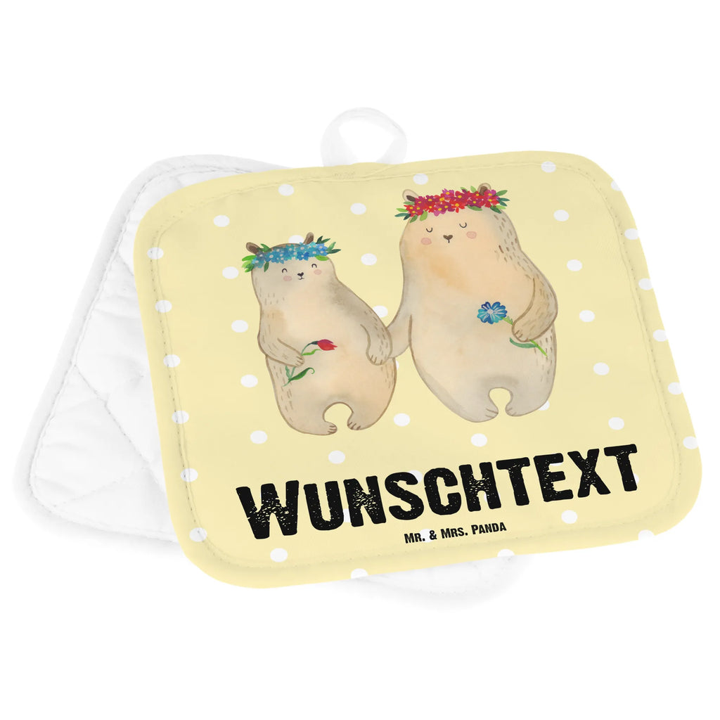 Personalisierte Topflappen Bären mit Blumenkranz Topflappen mit Namen, Topflappen Set personalisiert, Personalisierte Topfuntersetzer, Namensaufdruck, Personalisierter Ofenhandschuh, Topflappen personalisiert, Familie, Vatertag, Muttertag, Bruder, Schwester, Mama, Papa, Oma, Opa, Mutter, beste Mutter, Kind, Geschenk Mama. Muttertag, Family, Töchter, Vorbild, Mami, Kinder, Bären, Tochter, Lieblingsmensch, Mutti, weltbeste Mama, Lieblingsmama, Bär