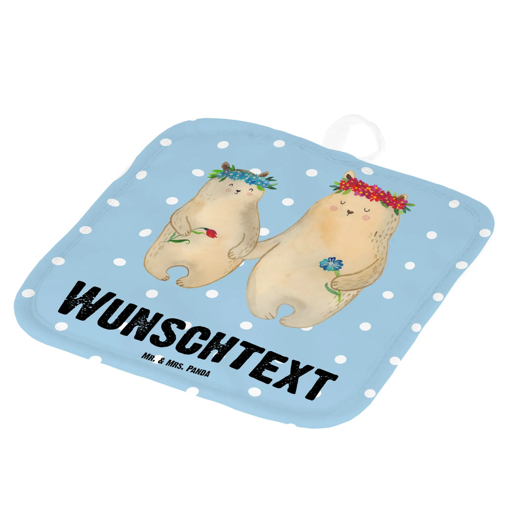 Personalisierte Topflappen Bären mit Blumenkranz Topflappen mit Namen, Topflappen Set personalisiert, Personalisierte Topfuntersetzer, Namensaufdruck, Personalisierter Ofenhandschuh, Topflappen personalisiert, Familie, Vatertag, Muttertag, Bruder, Schwester, Mama, Papa, Oma, Opa, Mutter, beste Mutter, Kind, Geschenk Mama. Muttertag, Family, Töchter, Vorbild, Mami, Kinder, Bären, Tochter, Lieblingsmensch, Mutti, weltbeste Mama, Lieblingsmama, Bär
